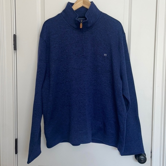 Crown & Ivy Men’s 1/4 Zip Popover Blue XXL - Picture 1 of 6